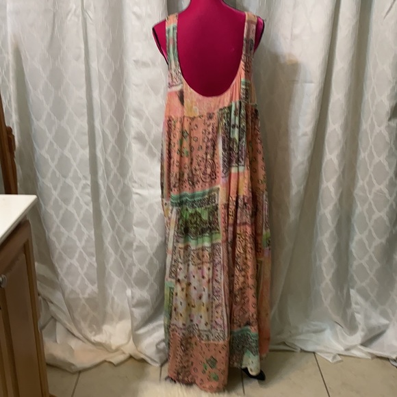 Free People Bandana Rama Dress Size L maxi Gown - Picture 10 of 12